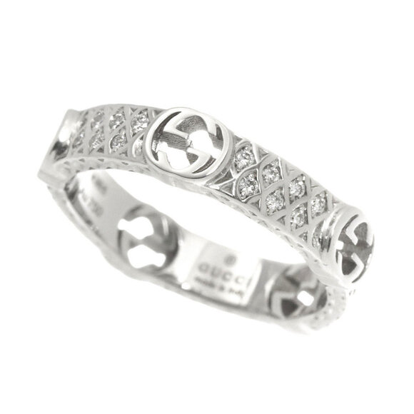 GUCCI White Gold Diamond Ring - Picture 6 of 9